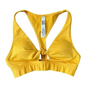 VS Pink, Gym to Swim, Yellow Gold Top, Size XS